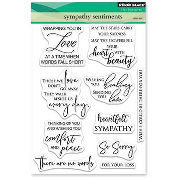 Penny Black Sympathy Sentiments Stamp Set