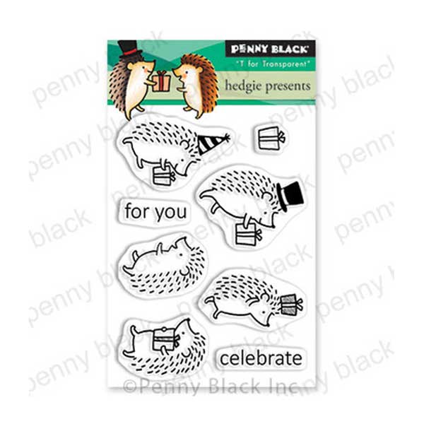 Penny Black Hedgie Presents Stamp Set