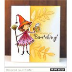 Penny Black Sweet Witch Cling Stamp