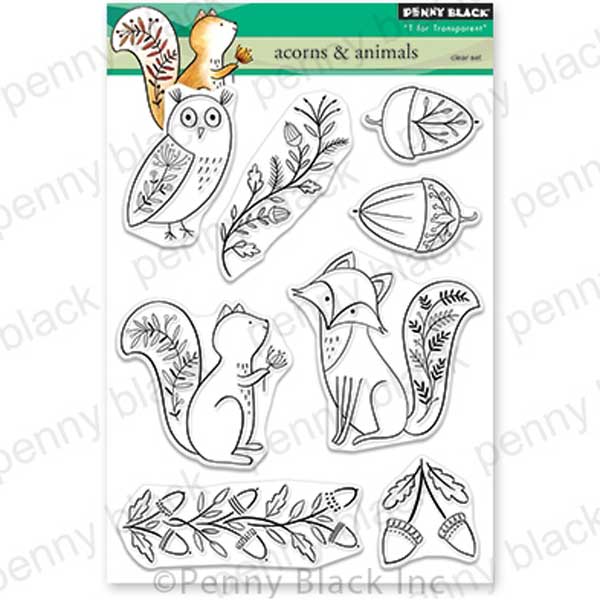 Penny Black Acorns &amp; Animals Stamp Set