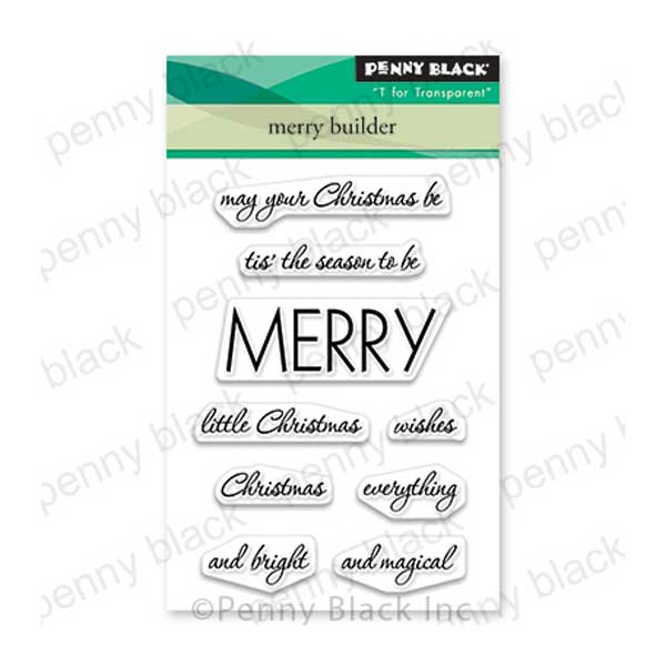 Penny Black Merry Builder Stamp Set