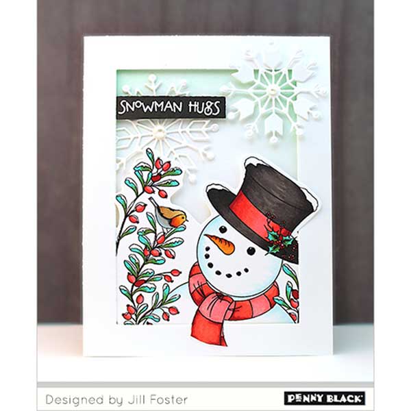 Penny Black Frosty&#039;s Flakes Stamp Set