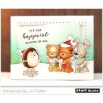 Penny Black Carefree Christmas Stamp Set