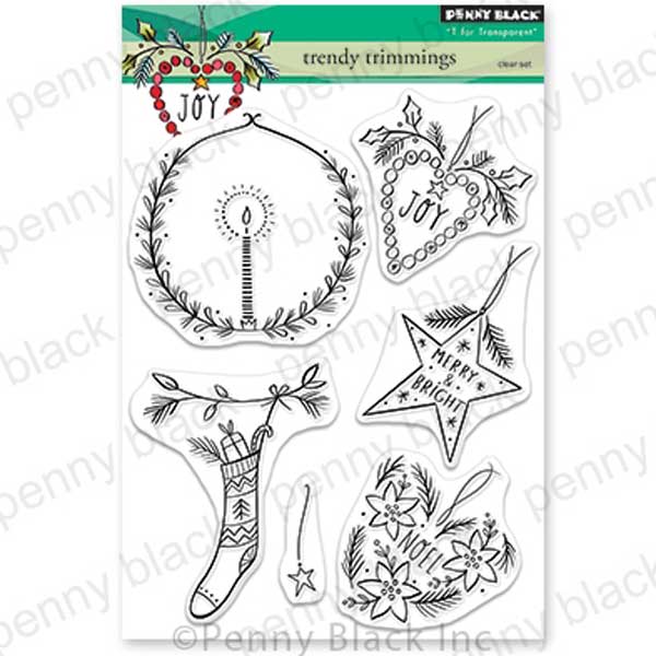 Penny Black Trendy Trimmings Stamp Set