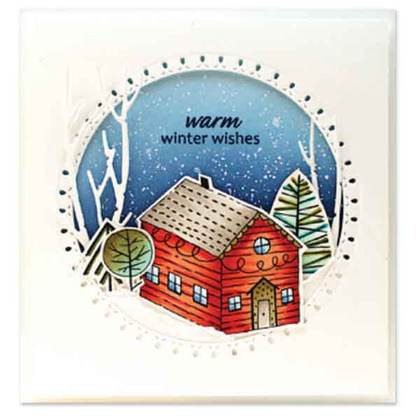 Penny Black Xmas Cottage Clear Stamp Set