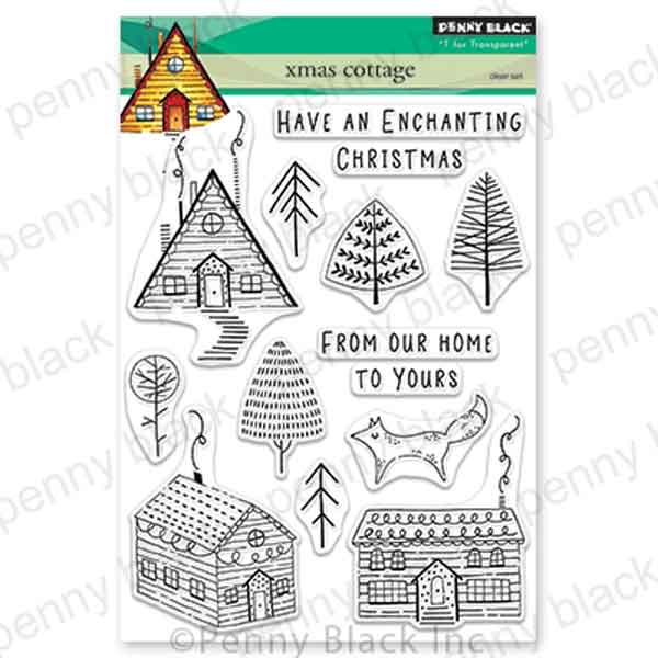 Penny Black Xmas Cottage Clear Stamp Set