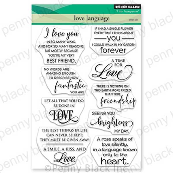 Penny Black Love Language Stamp Set