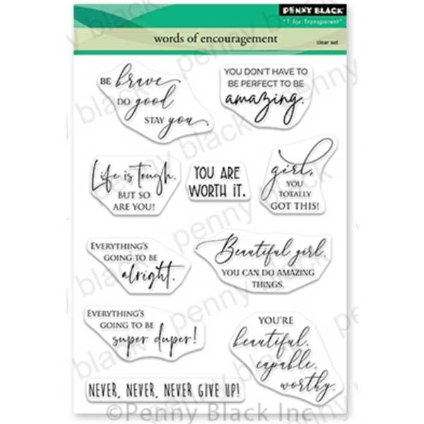 Penny Black Words Of Encouragement Stamp