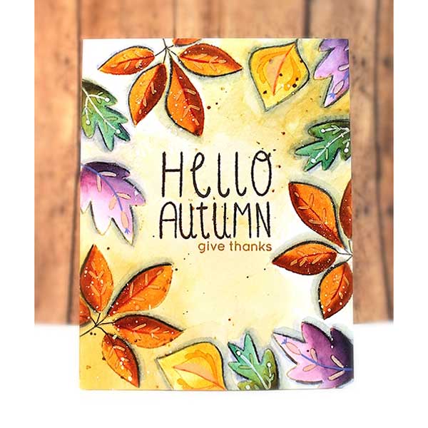 Penny Black Falling Leaves Stamp Set