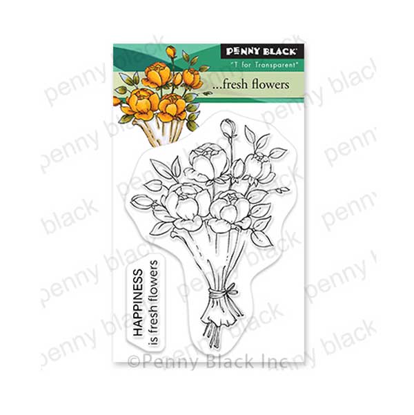 Penny Black Fresh Flowers Stamp