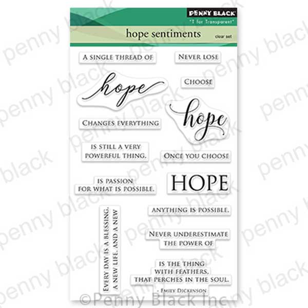 Penny Black Hope Sentiments Stamp Set