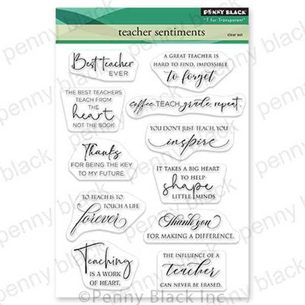 Penny Black Teacher Sentiments Stamp Set