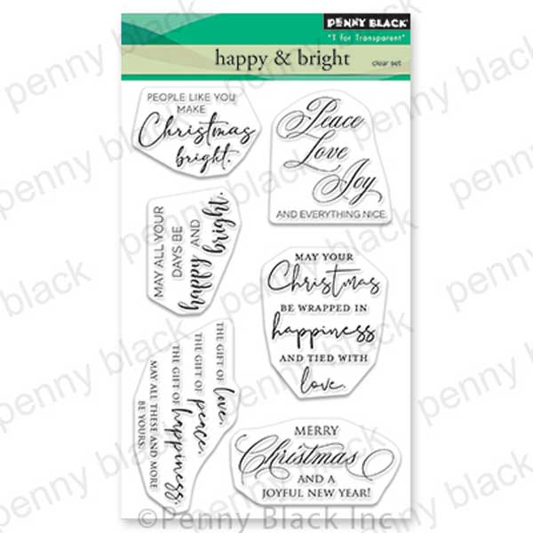 Penny Black Happy &amp; Bright Stamp Set