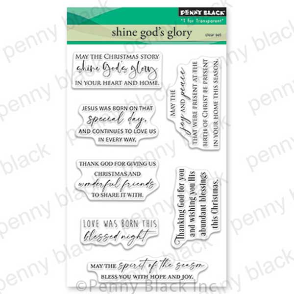 Penny Black Shine God&#039;s Glory Stamp Set