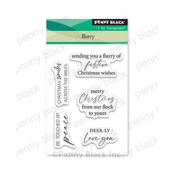 Penny Black Flurry Stamp