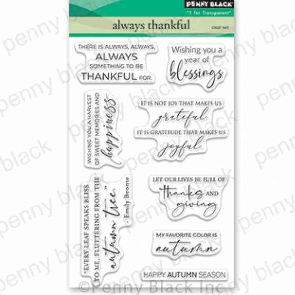 Penny Black Always Thankful Stamp