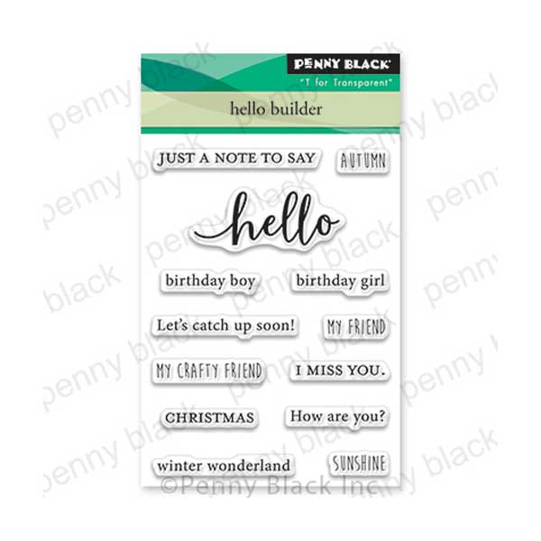 Penny Black Hello Builder Stamp