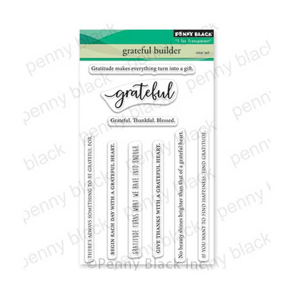 Penny Black Grateful Builder Stamp