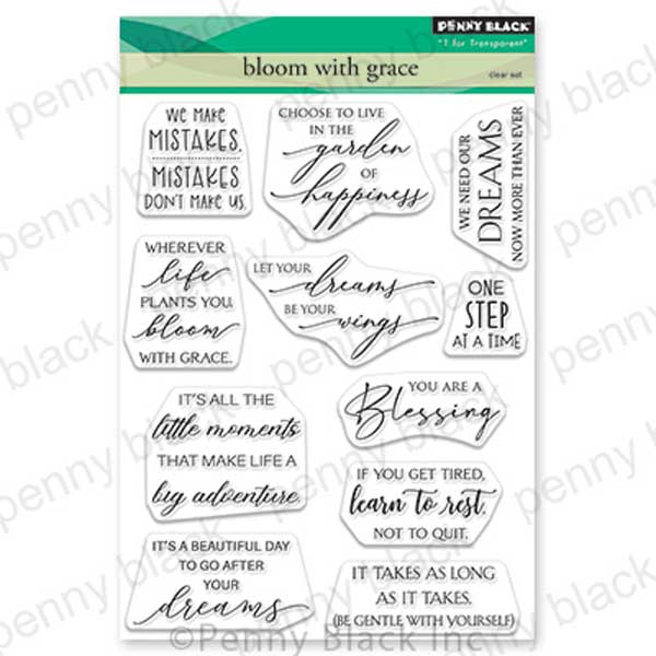 Penny Black Bloom With Grace Stamp Set