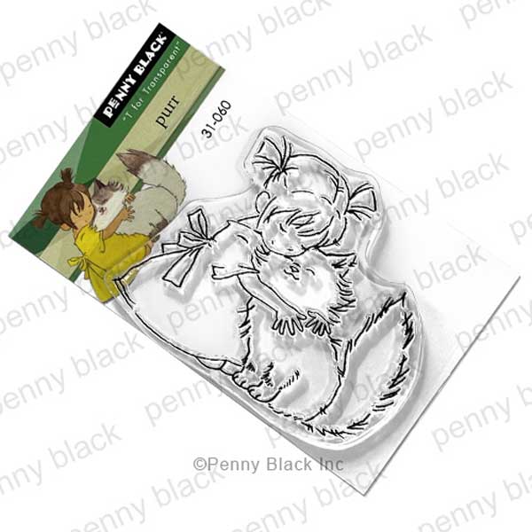 Penny Black Purr Stamp