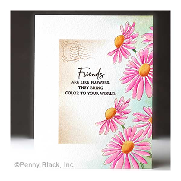 Penny Black Blooms Stamp