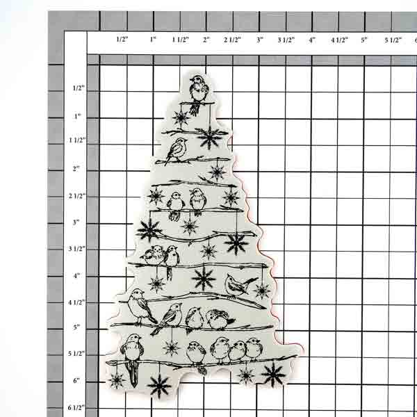 Penny Black Tree Chirps Slapstick Cling Stamp