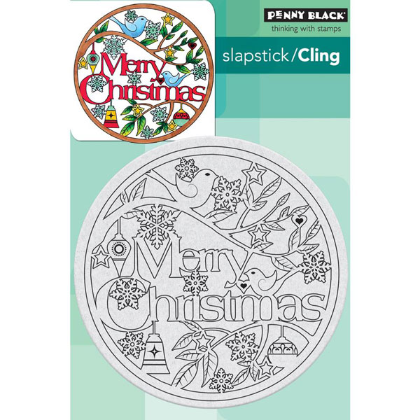 Penny Black Christmas In The Round Cling Stamp