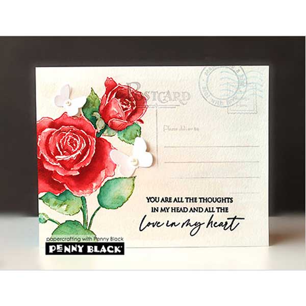 Penny Black Crimson Blush Stamp