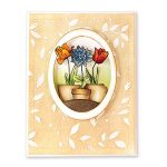 Penny Black Potted Flowers Stamp