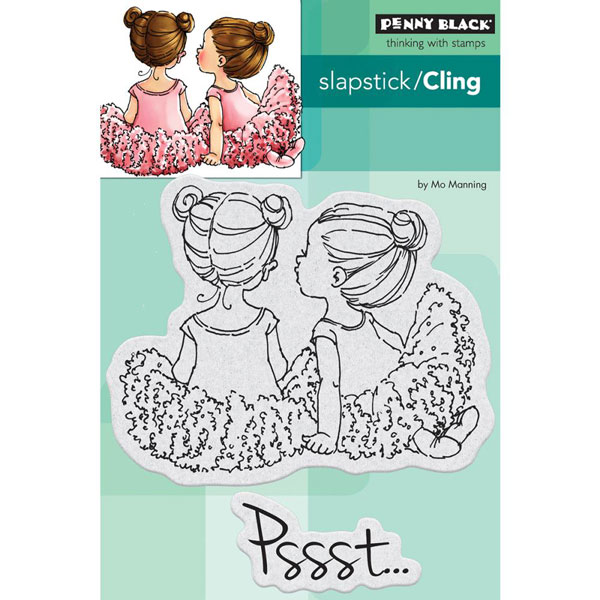 Penny Black Whispers Slapstick Cling Stamp