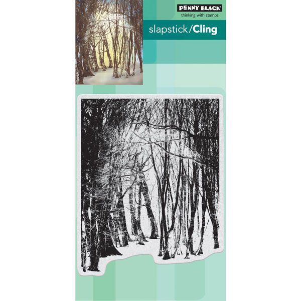 Penny Black Winter&#039;s Forest Slapstick/Cling Stamp