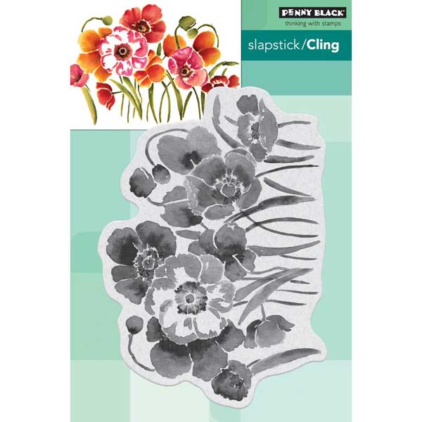 Penny Black Flower Field Slapstick/Cling Stamp