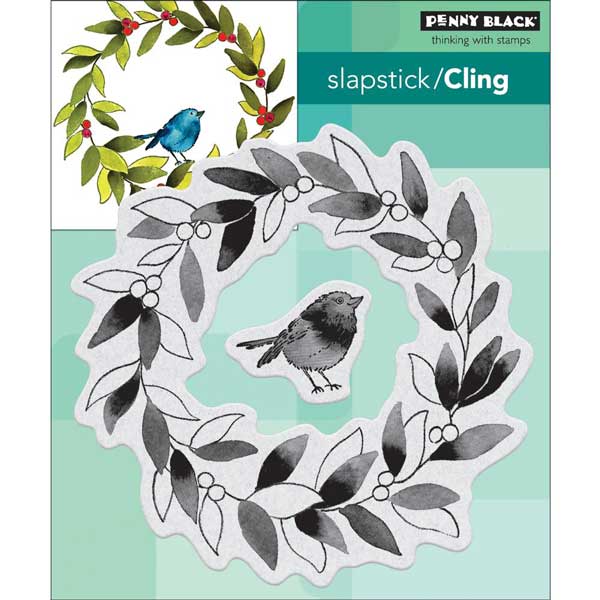 Penny Black Tweet Wreath Slapstick/Cling Wreath