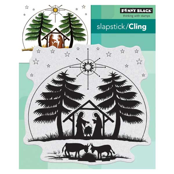 Penny Black Nativity Cling Stamp