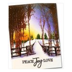 Penny Black Snow Trails Cling Stamp