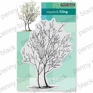 Penny Black Trees in Bud Stamp