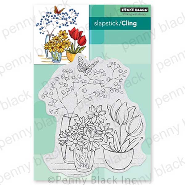 Penny Black Alluring Arrangement Cling Stamp