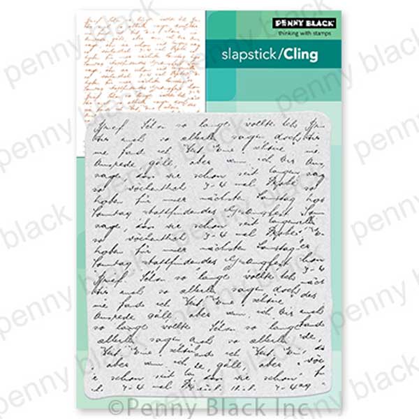 Penny Black Letter Background Stamp