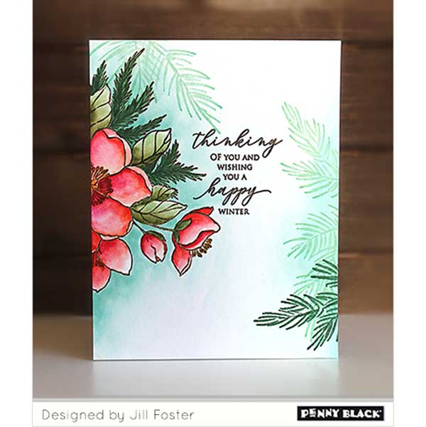 Penny Black Delicate Pines Stamp Set