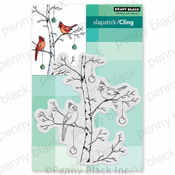 Penny Black Cardinal Pair Stamp