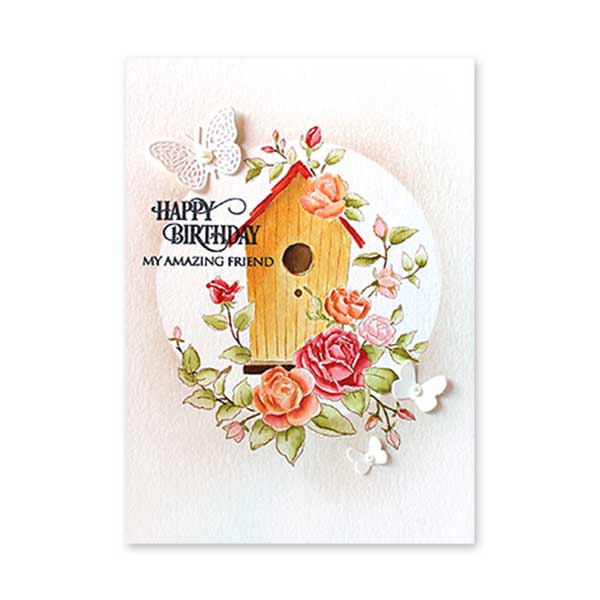 Penny Black Birdhouse Beauty Stamp