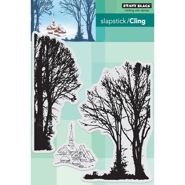 Penny Black Snowy Village Slapstick/Cling Stamp