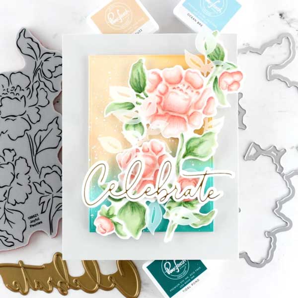 Pinkfresh Studio Floral Focus Stamp