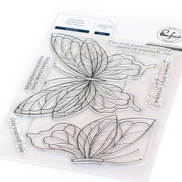 Pinkfresh Studio Butterflies Stamp Set