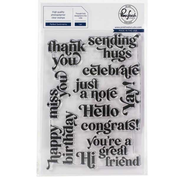 Pinkfresh Studio Perfect Sentiments Stamp Set