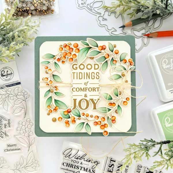 Pinkfresh Studio Holiday Large Sentiments Stamp