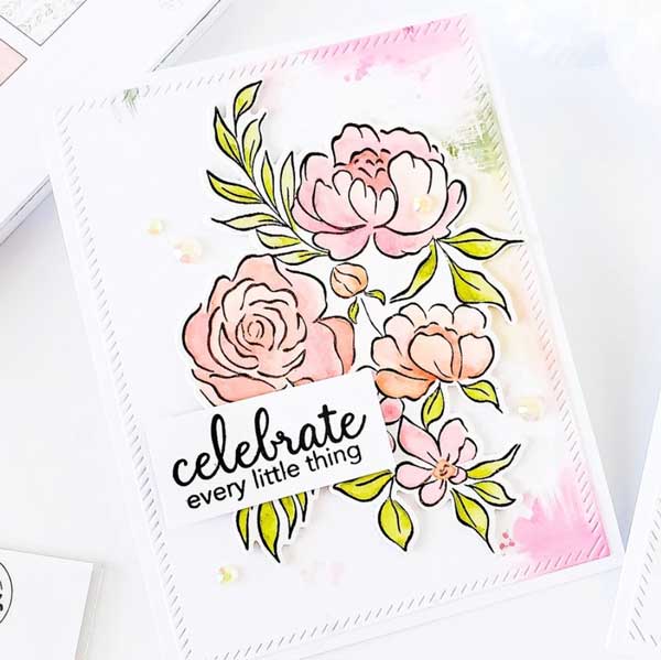 Pinkfresh Studio - Altenew Celebrate Today Stamp Set