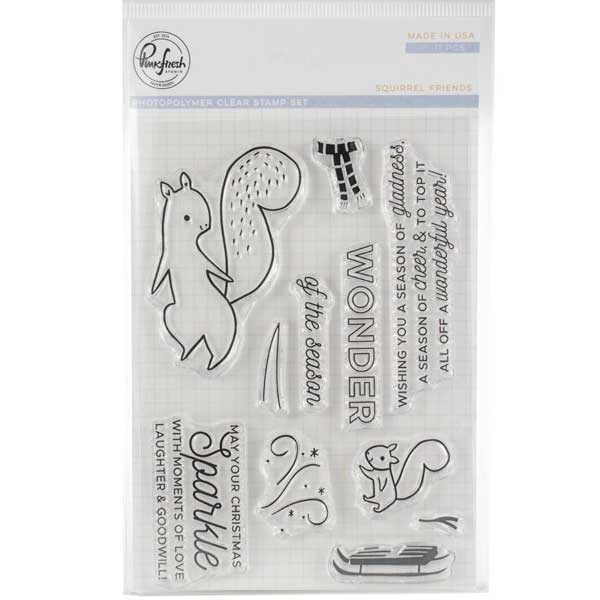 Pinkfresh Studio Squirrel Friends Stamp Set