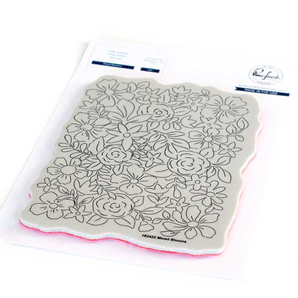 Pinkfresh Studio Mixed Blooms Stamp