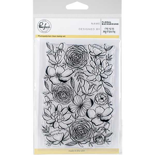 Pinkfresh Studio Floral Background Stamp